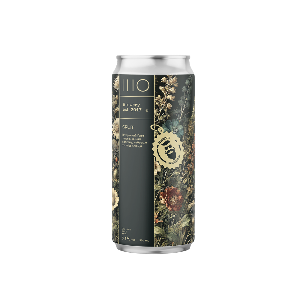 Пиво IIIO Gruit, ABV 5.5%, 0.33 л