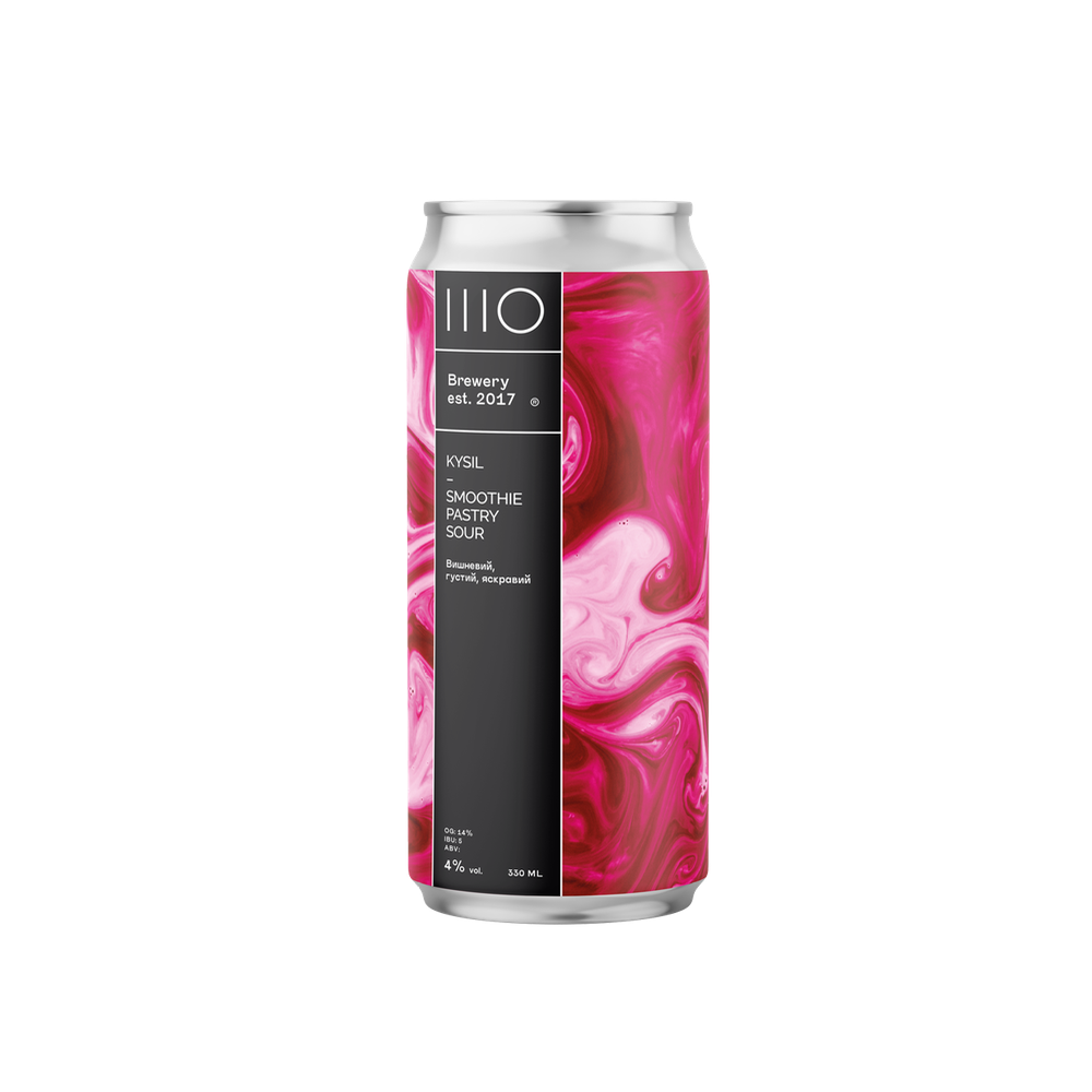 Пиво IIIO Kysil Smoothie Pastry Sour, ABV 4%, 0.33 л