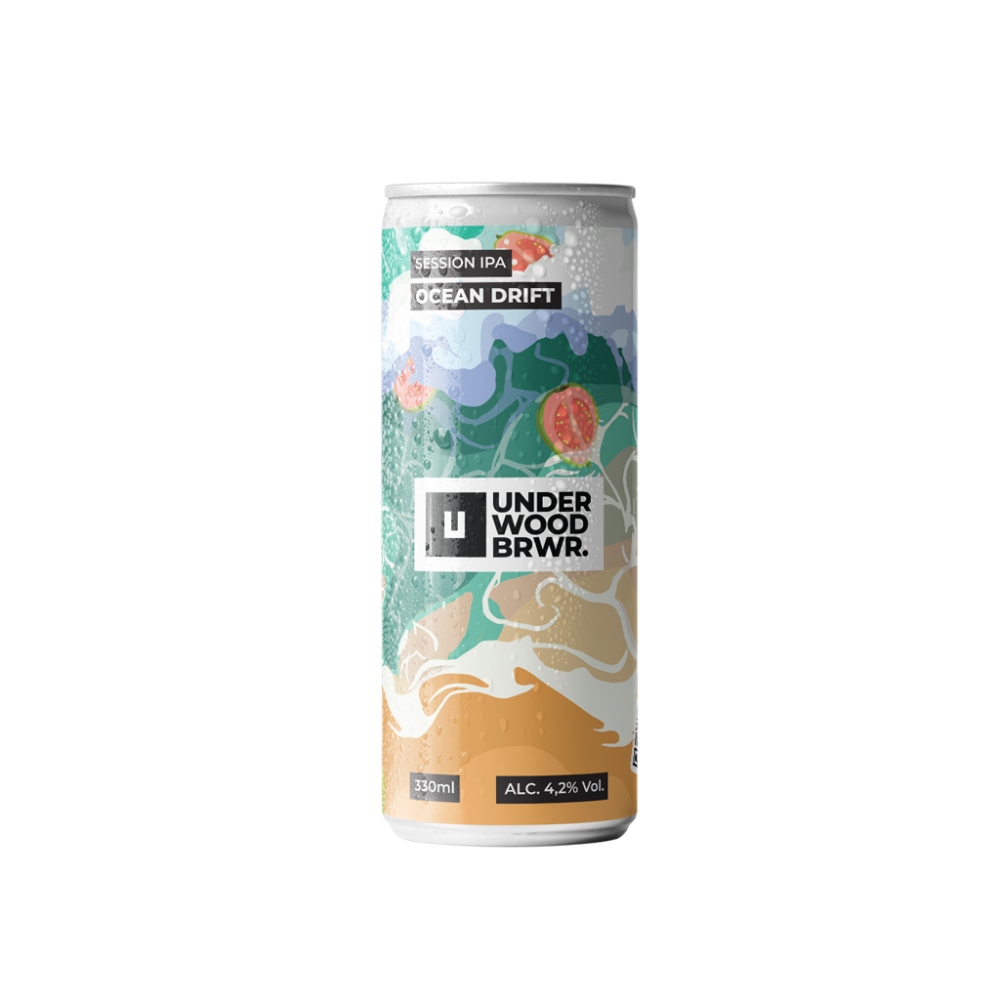 Пиво Underwood Ocean Drift Session IPA, ABV 4.2%, 0.33 л