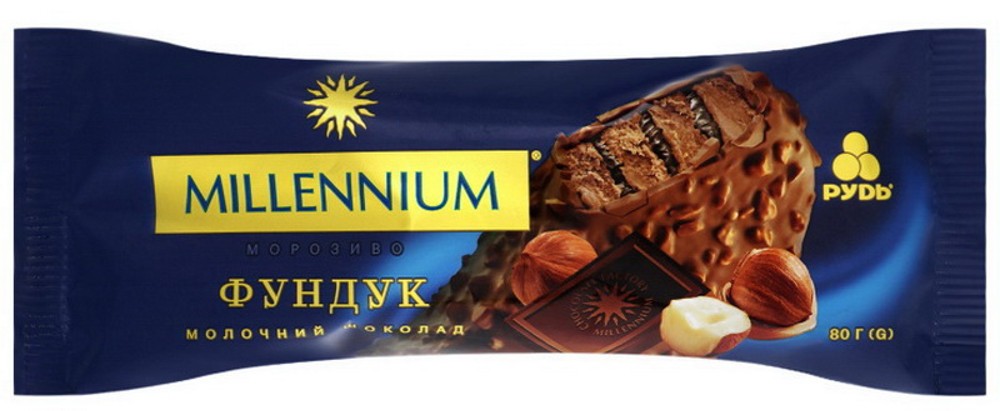 Морозиво Міленіум Шоколад фундук