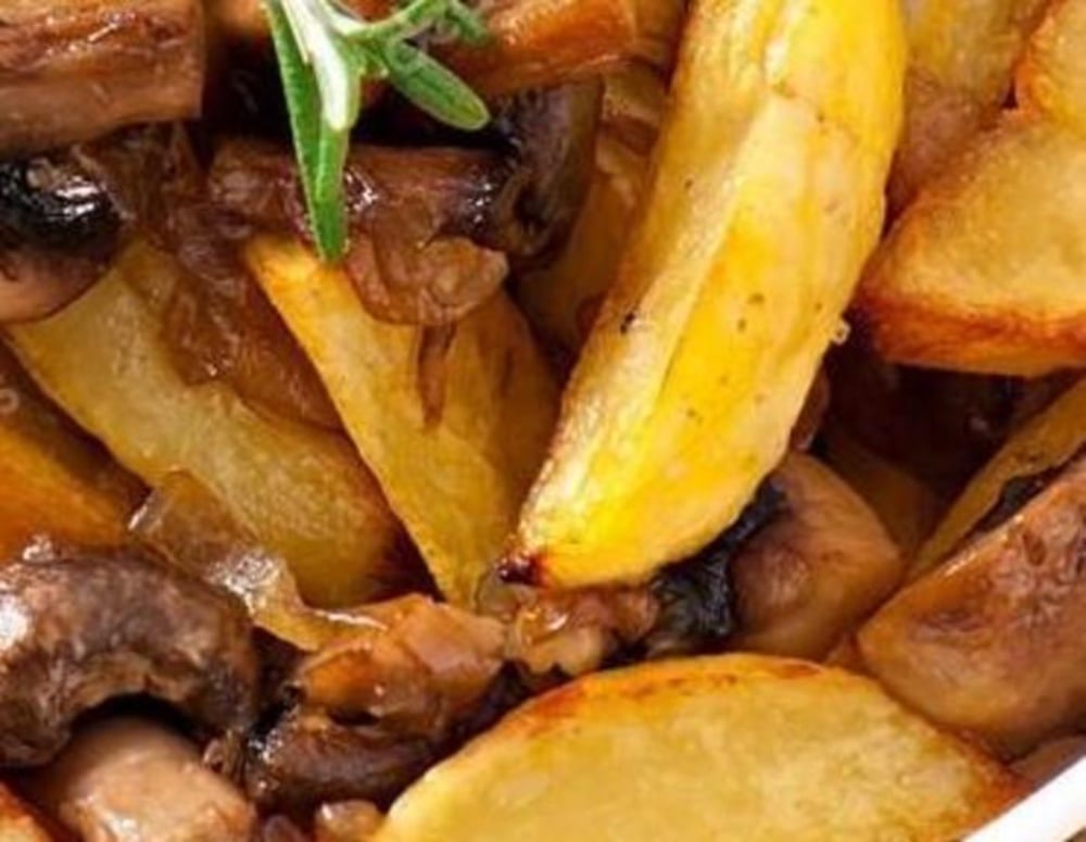 Картопля по-селянськи + Печериці