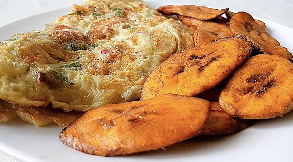 Plantain & omelette
