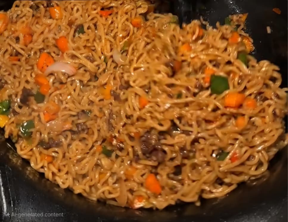 Fried Noddle/Sausage