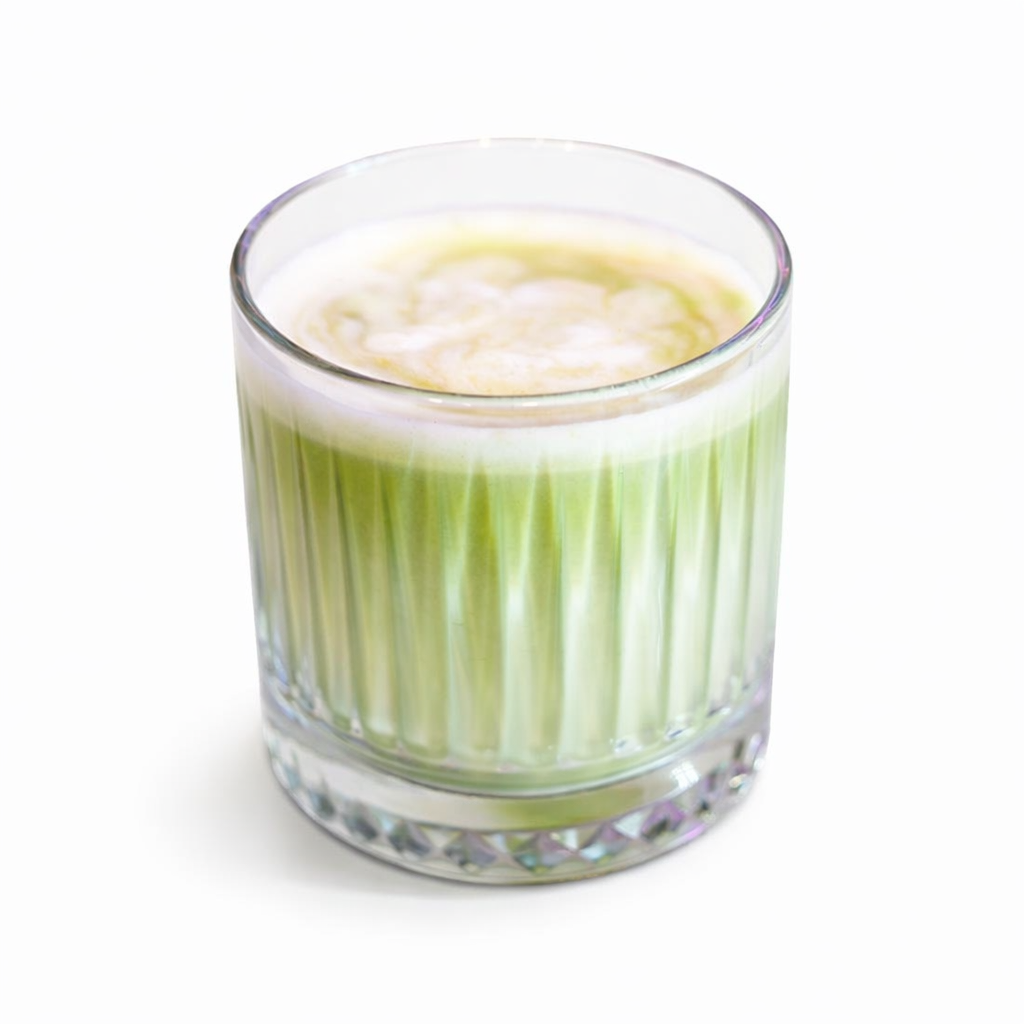 Матча лате М на звичайному молоці