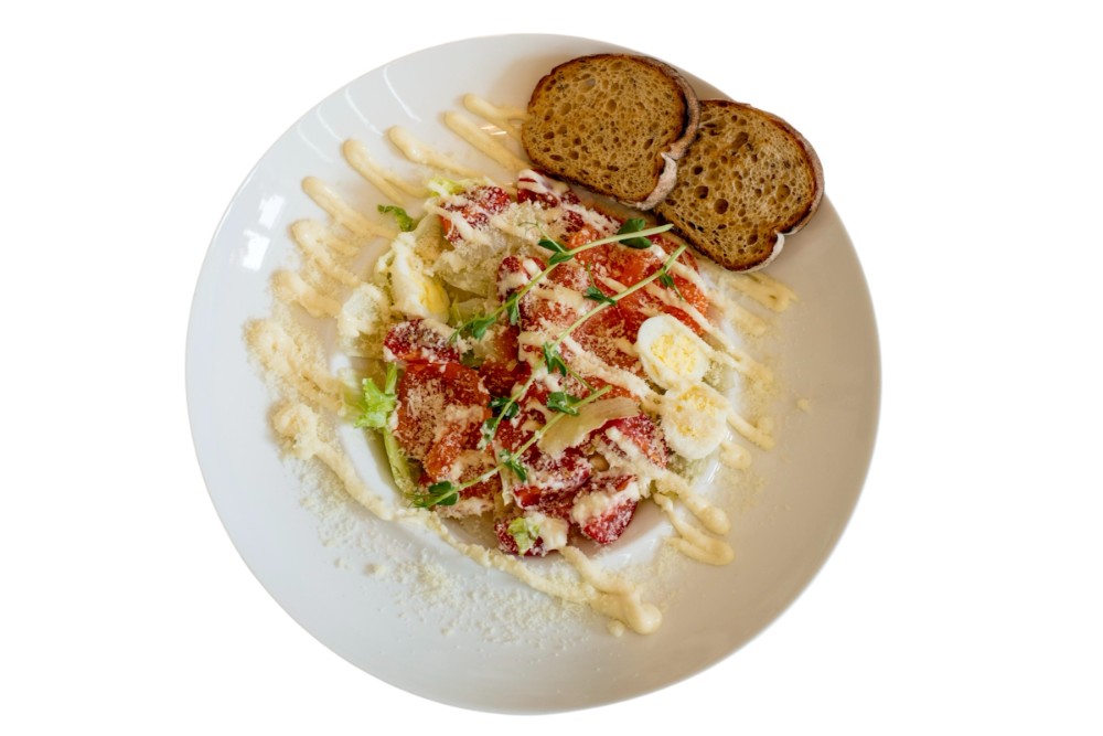 Салат Цезар з лососем