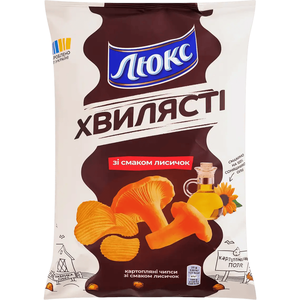 Чіпси "ЛЮКС" Лисички 125 гр.
