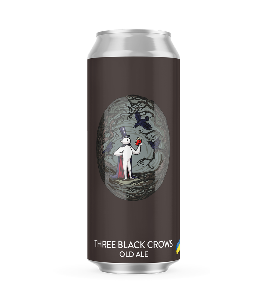 Пиво Varvar Three Black Crows Old Ale, ABV 7.7%, 0.33 л