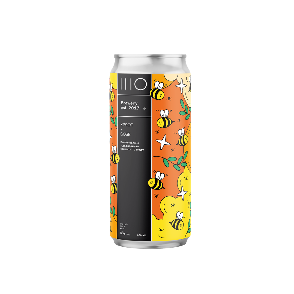 Пиво ШО Кряфт Sour, ABV 6%, 0.33 л