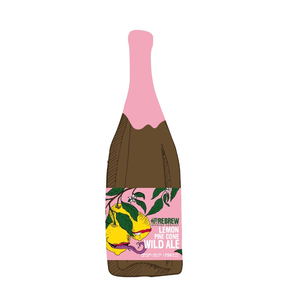 Пиво Rebrew Lemon & Pine Cone Wild Ale, ABV 5.9%, 0.75 л