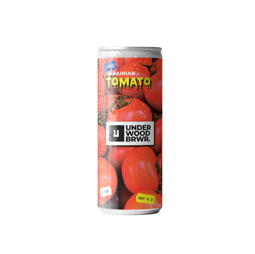 Пиво Underwood Ukrainian Tomato Gose, ABV 4.1%, 0.33 л