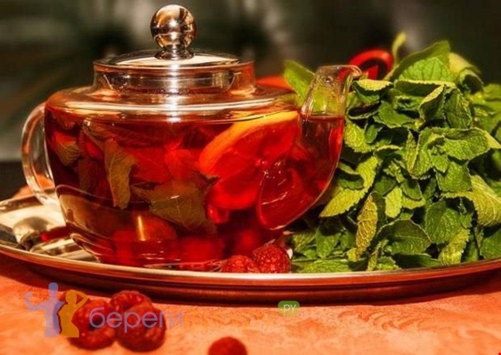 Чай з малиною