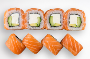 Філадельфія макі з слабосоленим лососем