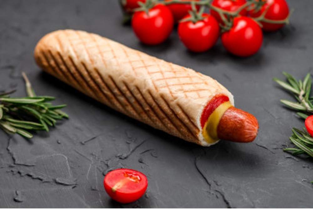 Хот-дог з молочною ковбаскою