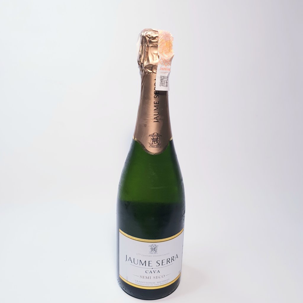 Вино ігристе біле н/сухе CAVA SEMI SEC 0,75л