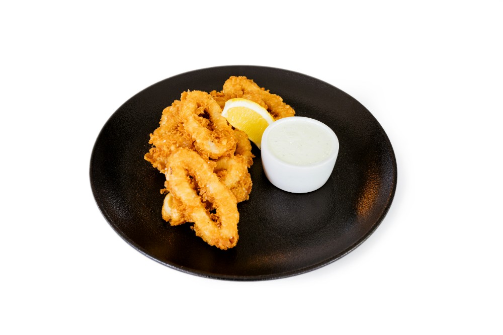 Кільця кальмарів з часниковим соусом 250/50г