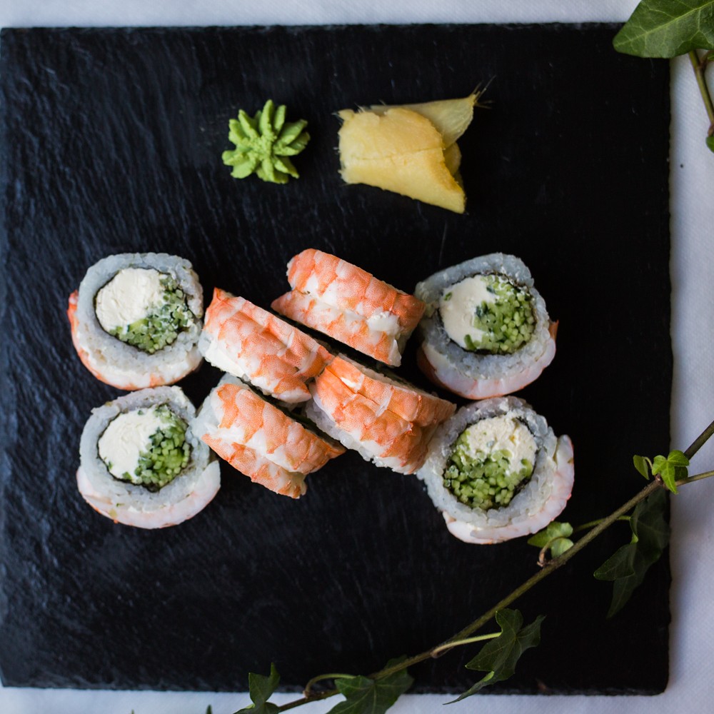 Філадельфія з тигровою креветкою.