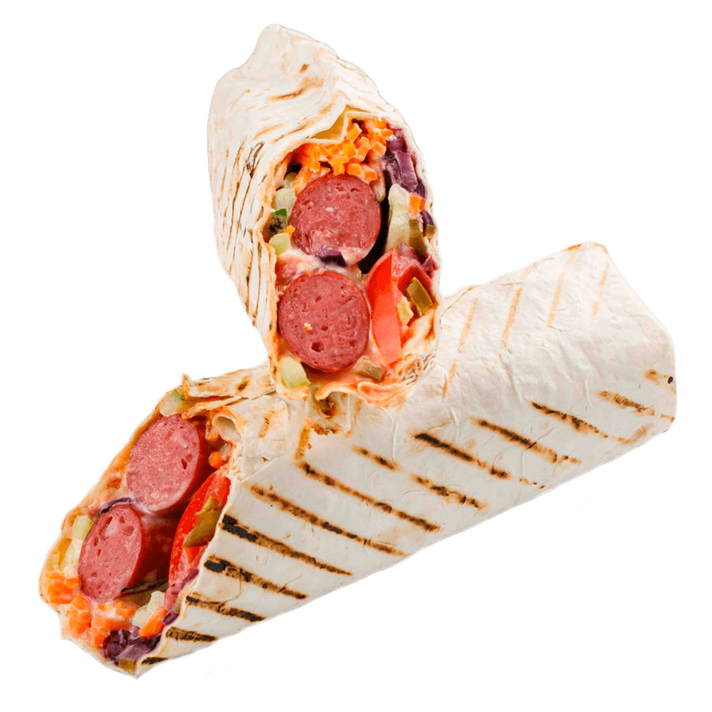 Хот дог в лавашi 2x мисливська
