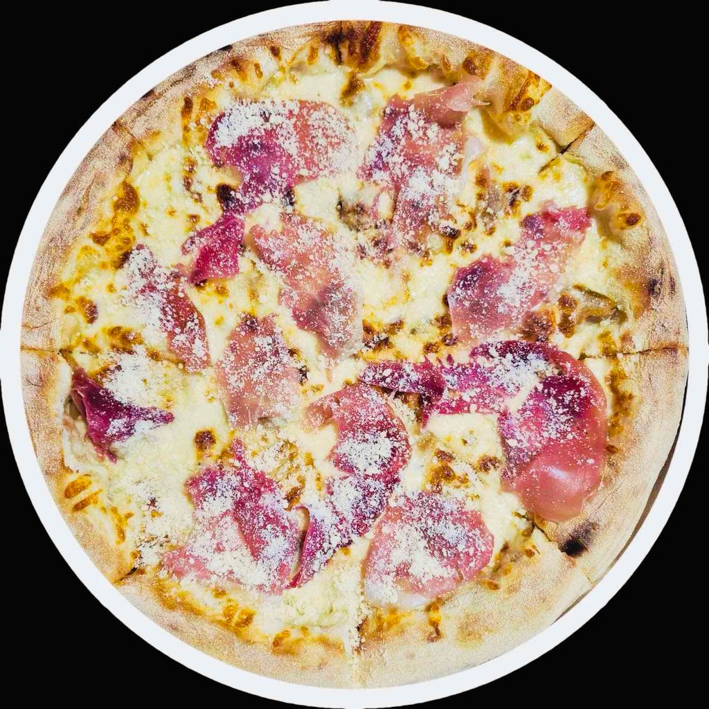 піца прошуто білі гриби