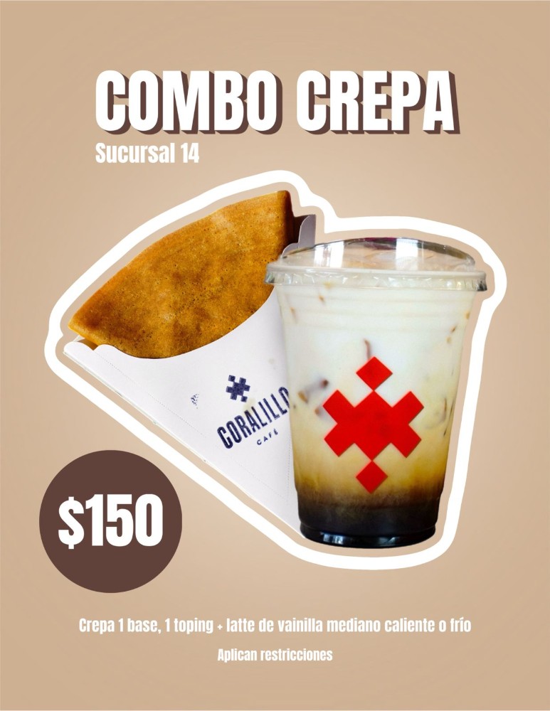 Combo Crepa Latte Caliente