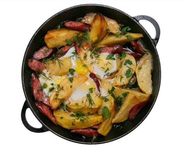 Пательня з ковбасками min