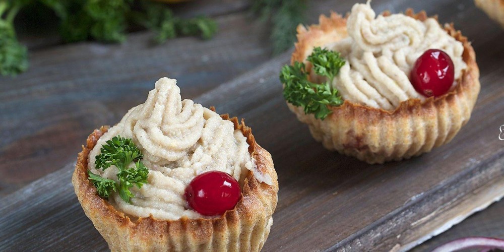 Тарталетки з курячим паштетом 6 шт