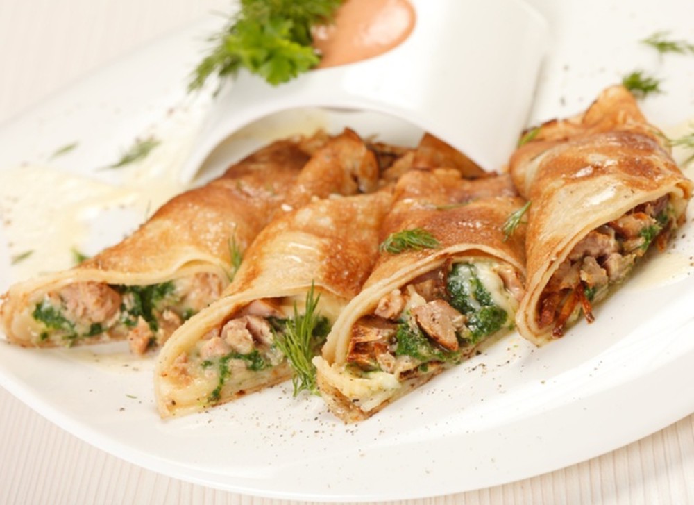 Млинці з куркою та грибами 280гр