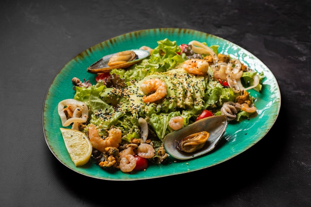 Cалат з морепродуктами