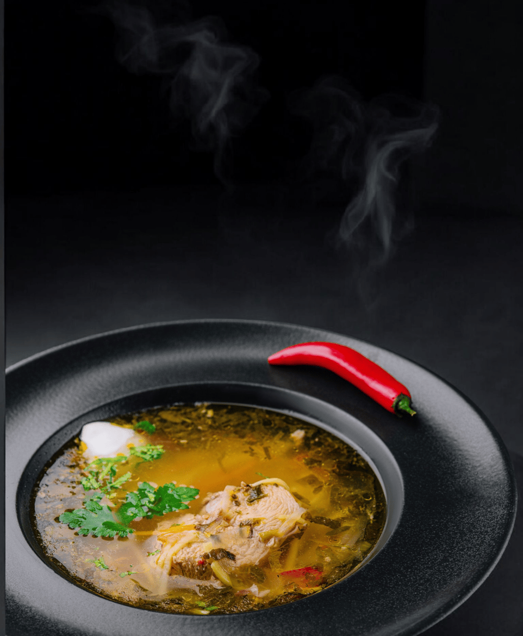Бульйон з домашньої курки