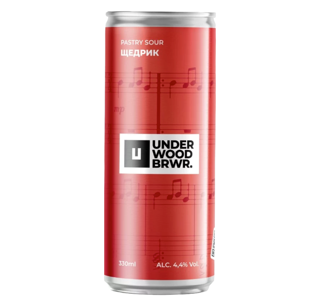 Пиво світле Щедрик Underwood Brewery 330мл