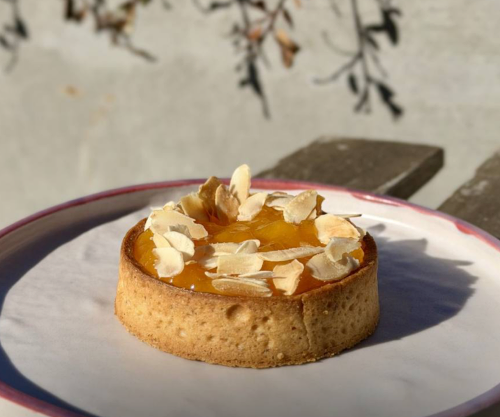 Тарт з персиком та маракуя 1шт