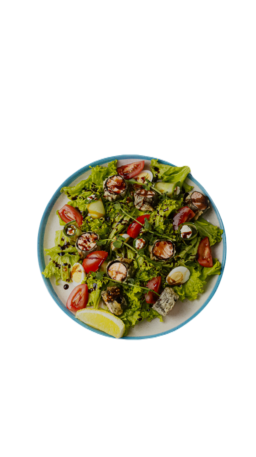 Теплий салат з лососем