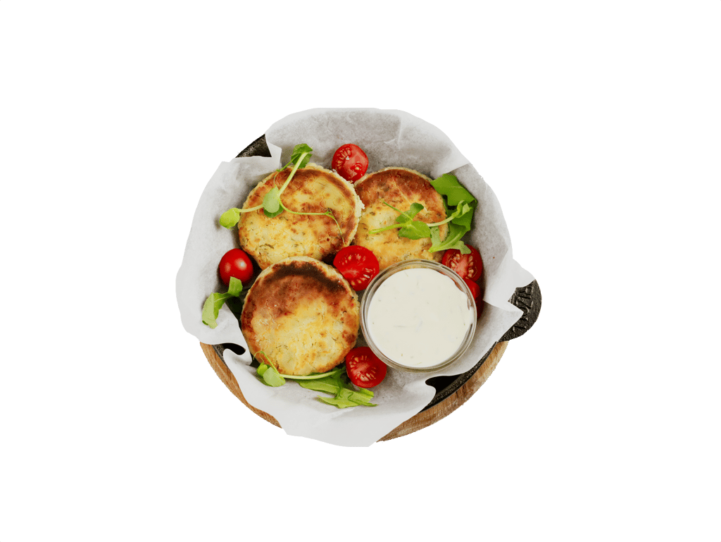 Сирники з бринзою та зеленню