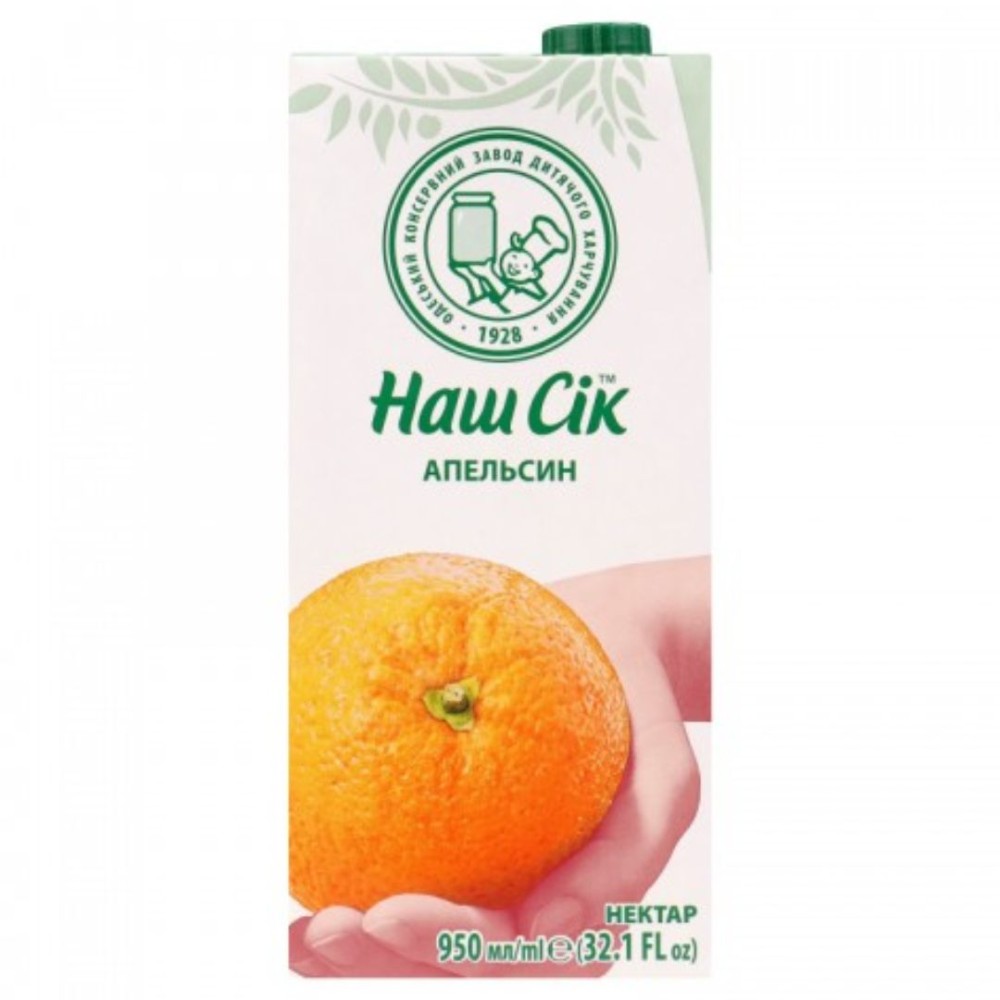 Наш Сік 0,95 л апельсин