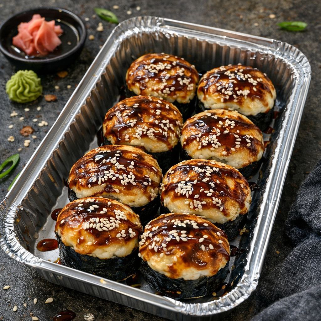 Запечений Рол з Грильованим лососем