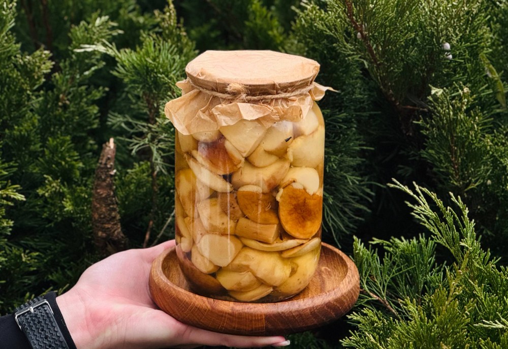 Консервовані гриби 1000 мл.