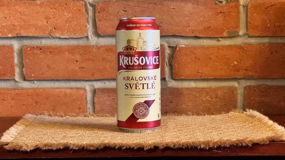 Пиво Krusovice Краловське Світле 0,5 ж/б