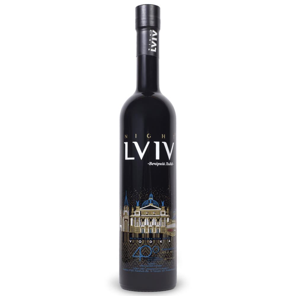 Горілка "Львівська Ніч" преміум 40% 50г. / VIEJO LVIV PREMIUM 50 ml.