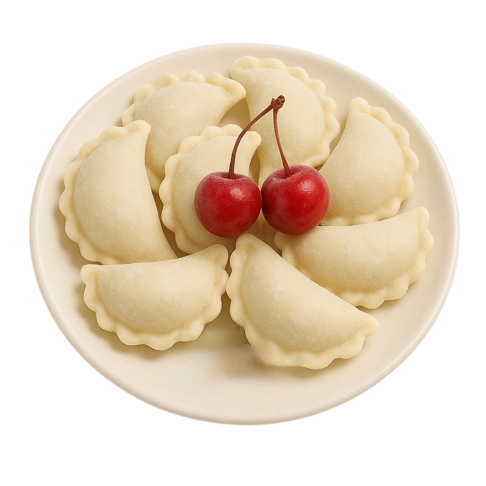 Вареники з вишнями Н/Ф 100 грам/Varenyky crudos con cerezas 100 g