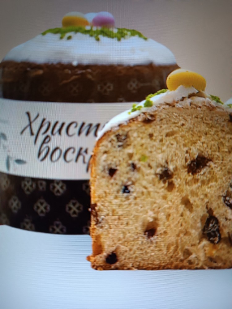 Паска 500 гр до  Великодня з родзинками 