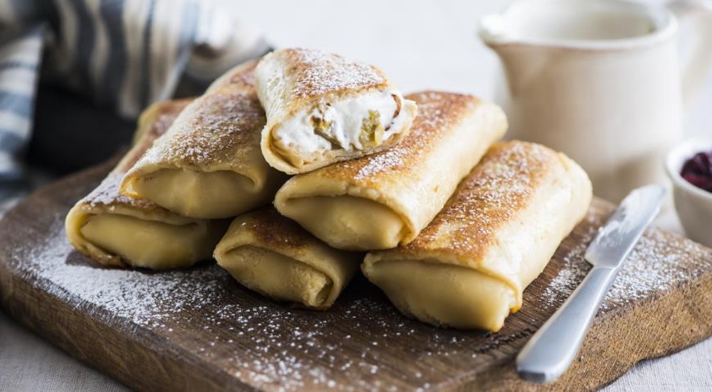 Млинець з персиком
