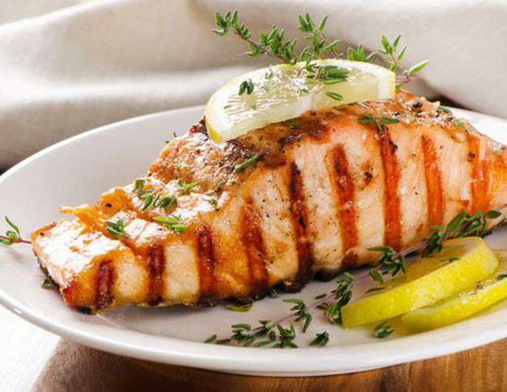 ФІЛЕ ЛОСОСЯ  СМАЖЕНИЙ НА ГРИЛІ 150 ГРМ