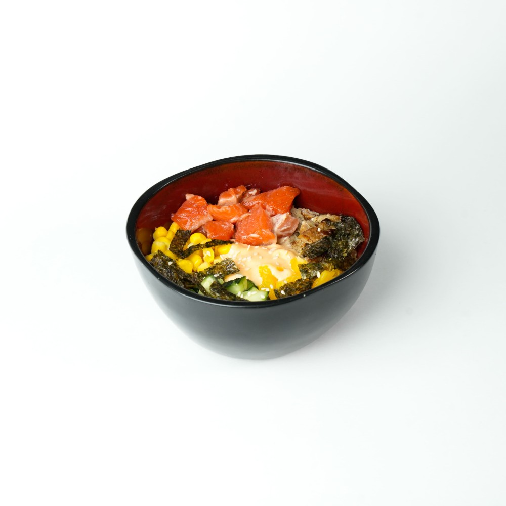 Poke with salmon