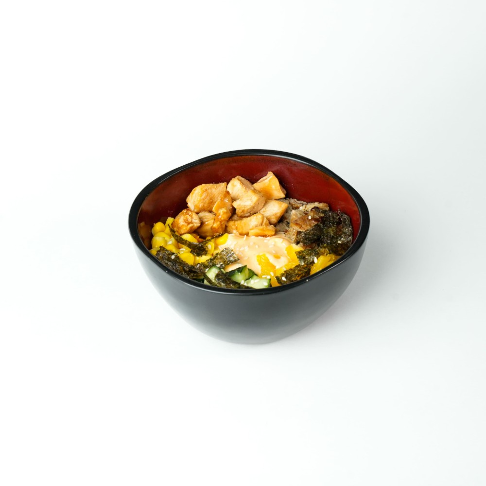 Poke with chicken