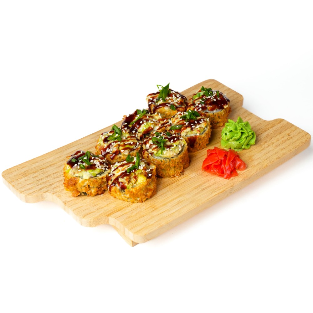 Tempura roll with eel