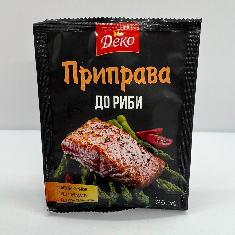 Приправа до риби Deco 25г