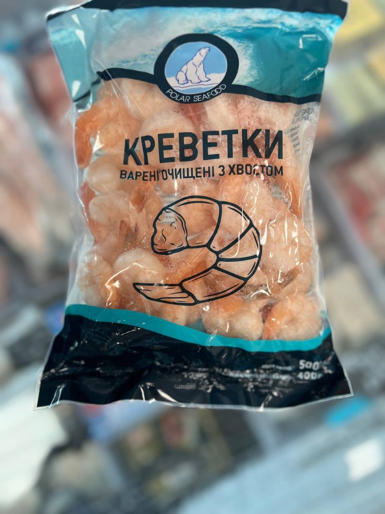 Креветка Vannamei в/м  31/40 PolarSeafood 500г