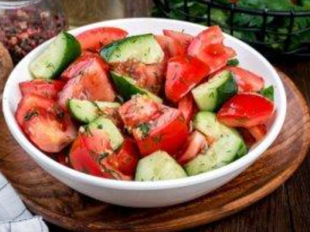 Vegetable salad - კიტრი/პომიდვრის სალათა