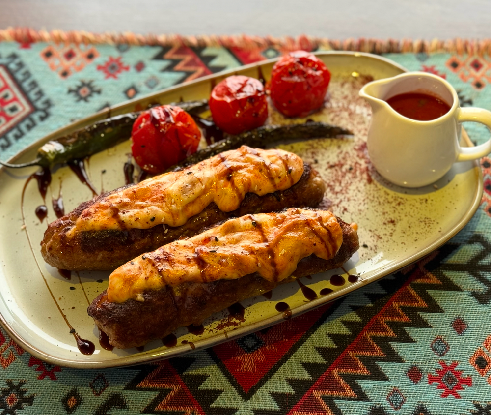 Chef's Kebab (beef, lamb, suluguni) - შეფ-მზარეულის ქაბაბი