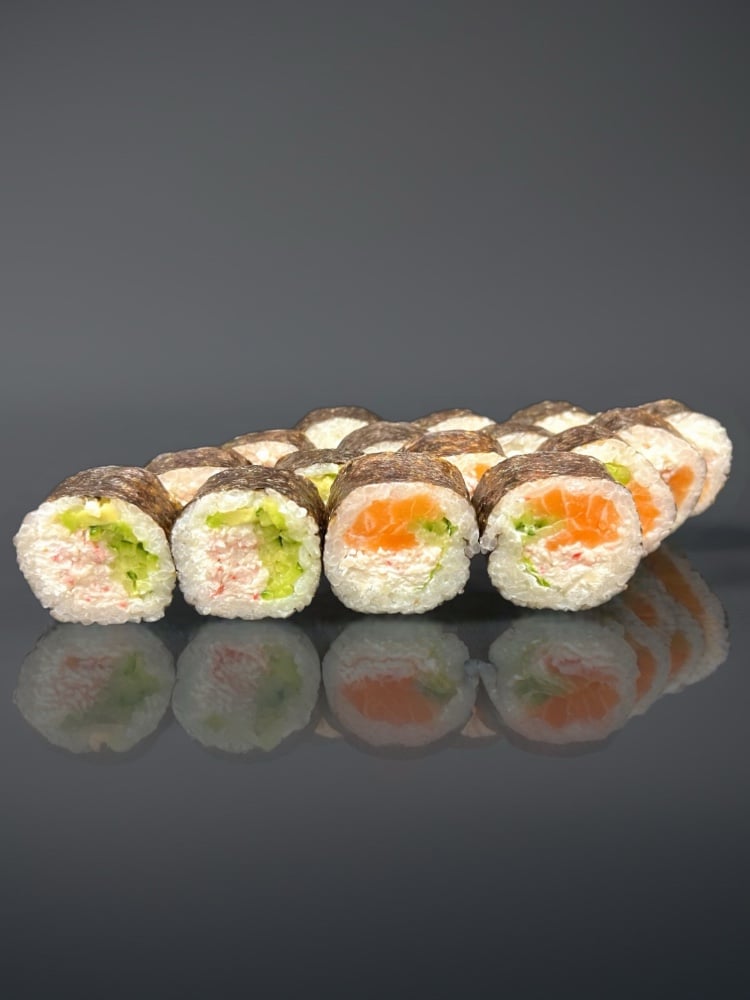 Дует футомаки лосось / краб (570г) Акція