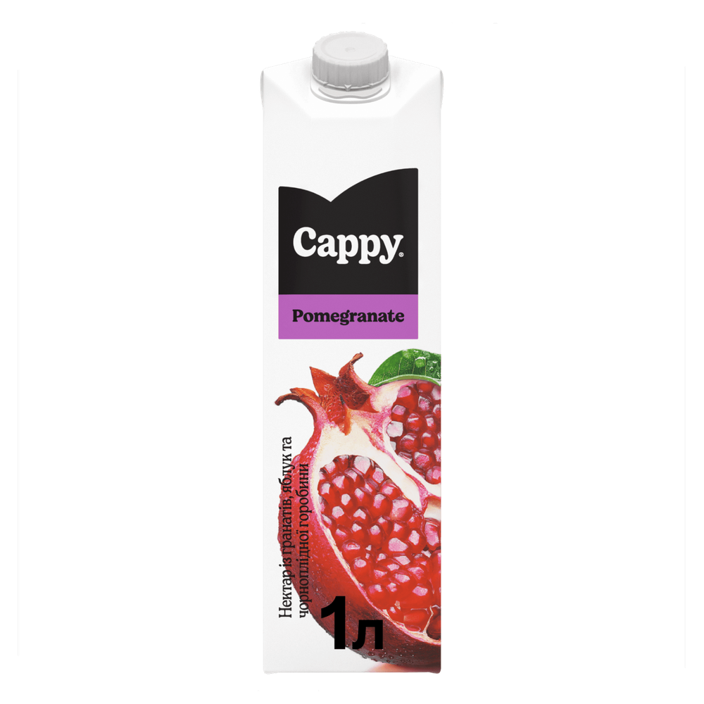 Нектар Cappy із гранатів, яблук та чорноплідної горобини, 1л
